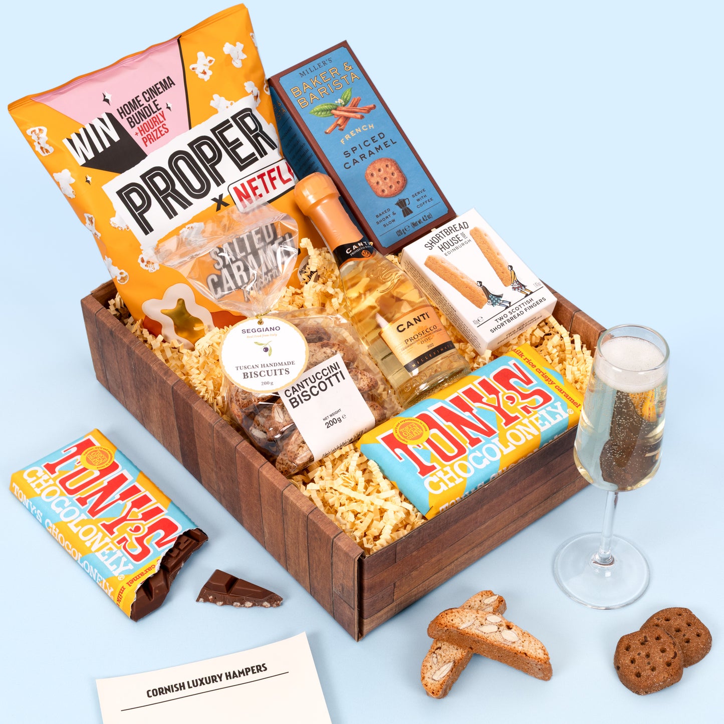 Cornish Celebration Hamper with Prosecco